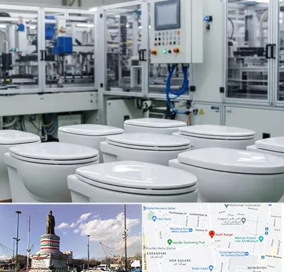 تولیدی توالت فرنگی در کارگر جنوبی