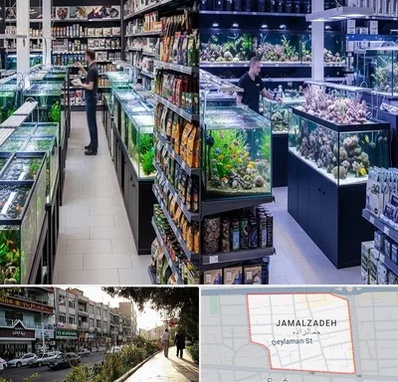 فروش لوازم اکواریوم در خیابان جمالزاده