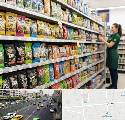 فروش غذای ماهی در خیابان دامپزشکی