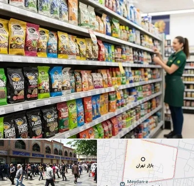 فروش غذای ماهی در بازار تهران