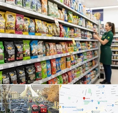 فروش غذای ماهی در خیابان آزادی 