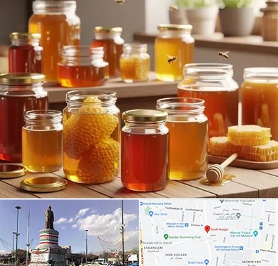 فروش عسل در کارگر جنوبی