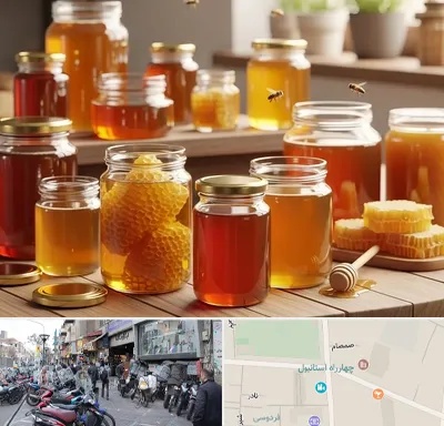 فروش عسل در چهارراه استانبول