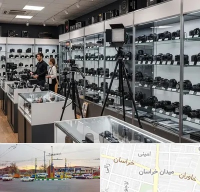 تجهیزات عکاسی و فیلمبرداری در میدان خراسان