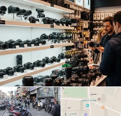 فروش دوربین عکاسی و فیلمبرداری در چهارراه استانبول