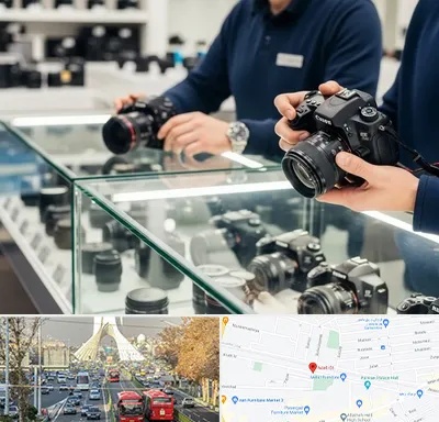 فروش دوربین دست دوم در خیابان آزادی