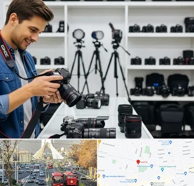 اجاره دوربین عکاسی در خیابان آزادی