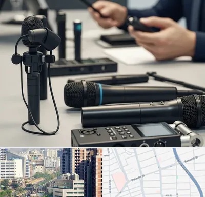 اجاره میکروفون در خیابان بهشتی