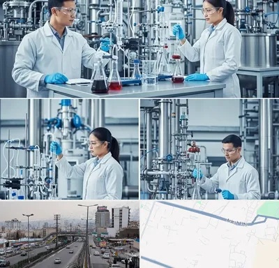 صنایع شیمیایی در بلوار ارتش
