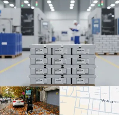 فروش پارافین جامد در خیابان فلسطین