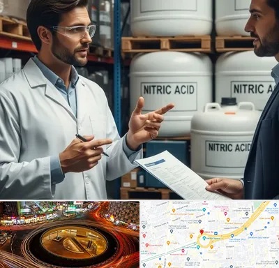 فروش اسید نیتریک در میدان ولیعصر
