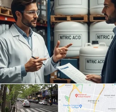 فروش اسید نیتریک در ظفر