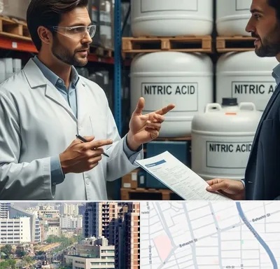 فروش اسید نیتریک در خیابان بهشتی
