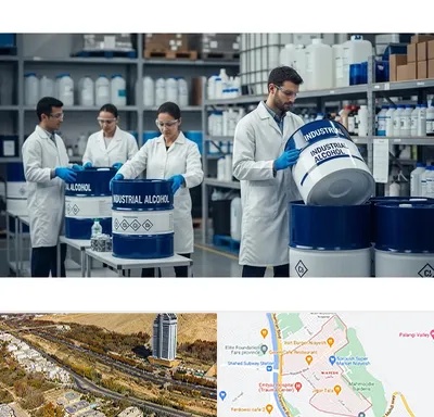 فروش الکل صنعتی در خیابان نیایش شیراز