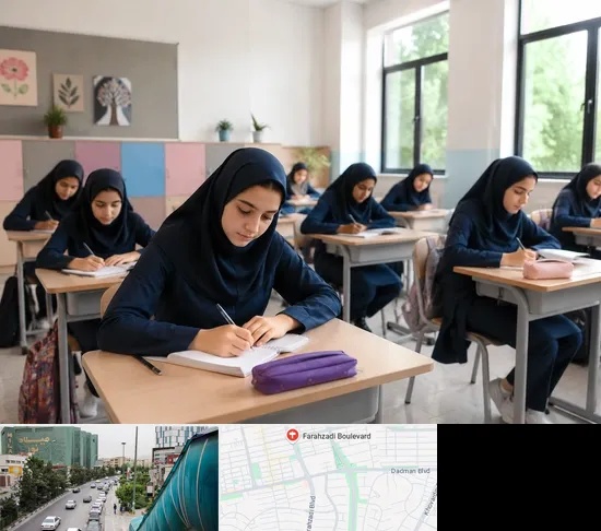 مدرسه غیرانتفاعی دخترانه در بلوار فرحزادی