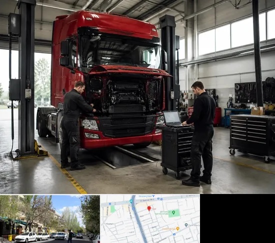 تعمیرگاه اسکانیا در کوی فیروز تبریز