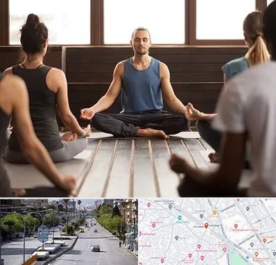 مربی یوگا در خیابان زند شیراز