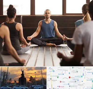 مربی یوگا در میدان حر