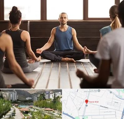 مربی یوگا در بلوار تعاون