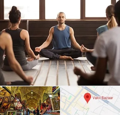 مربی یوگا در بازار وکیل شیراز