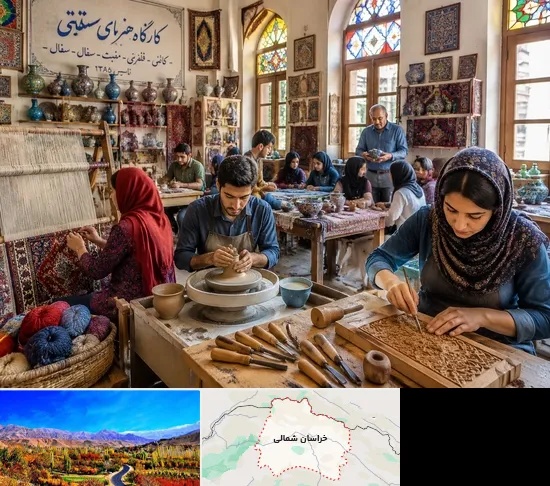 آموزشگاه صنایع دستی در خراسان شمالی