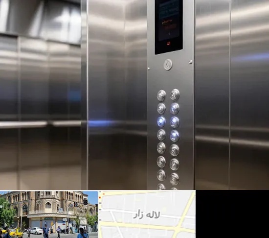 پنل، دکمه و شستی آسانسور در لاله زار