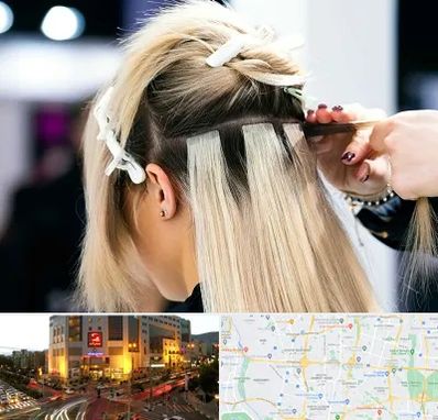 سالن اکستنشن مو در جنت آباد تهران 