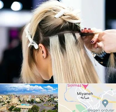 سالن اکستنشن مو در میانه