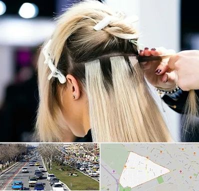 سالن اکستنشن مو در احمدآباد مشهد