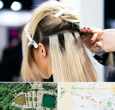 سالن اکستنشن مو در وکیل آباد مشهد