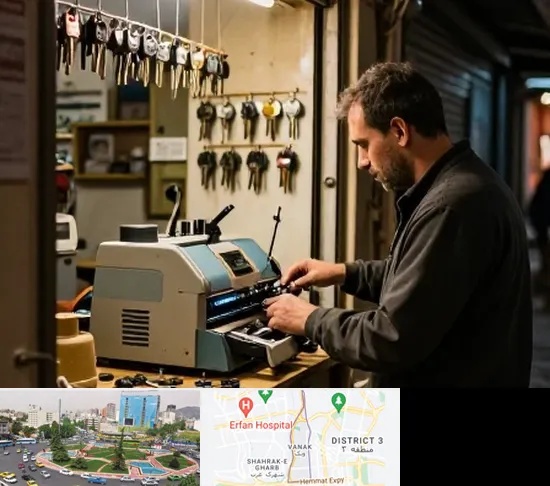 کلید سازی شبانه روزی در ونک