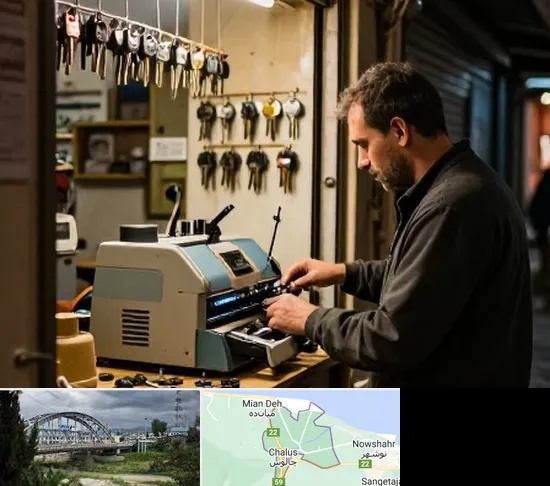 کلید سازی شبانه روزی در چالوس