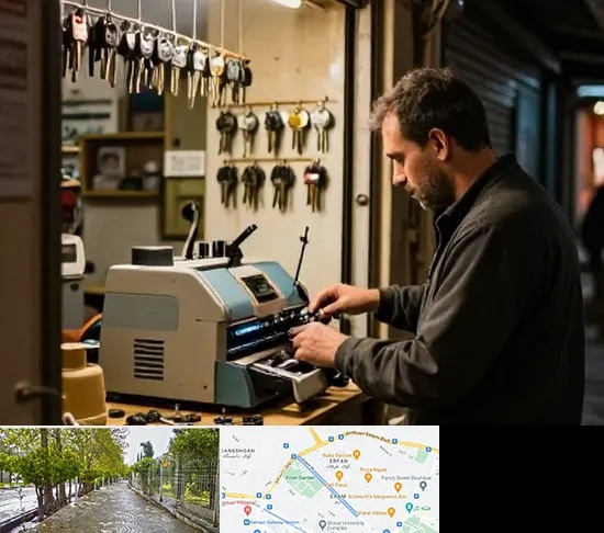 کلید سازی شبانه روزی در خیابان ارم شیراز