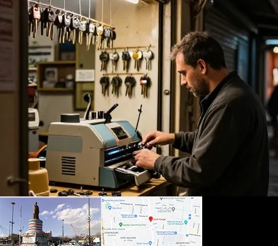 کلید سازی شبانه روزی در کارگر جنوبی