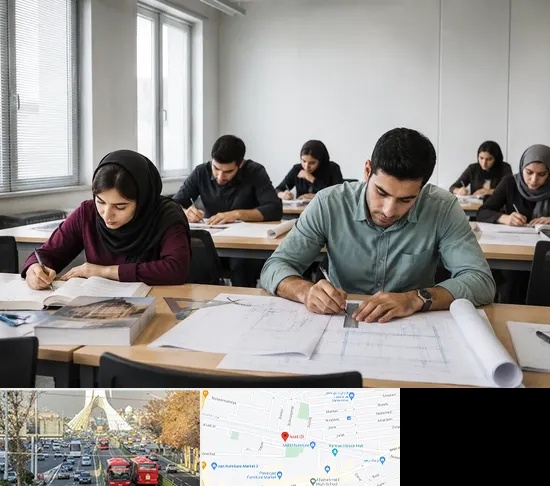 کلاس آمادگی آزمون نظارت و اجرا در خیابان آزادی