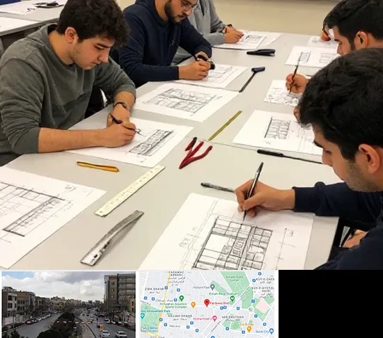 کلاس آمادگی آزمون طراحی معماری در بلوار فردوسی مشهد