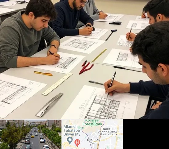 کلاس آمادگی آزمون طراحی معماری در شهران