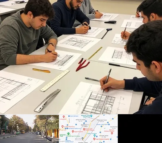 کلاس آمادگی آزمون طراحی معماری در شریعتی