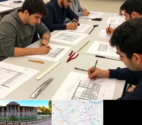 کلاس آمادگی آزمون طراحی معماری در عفیف آباد شیراز