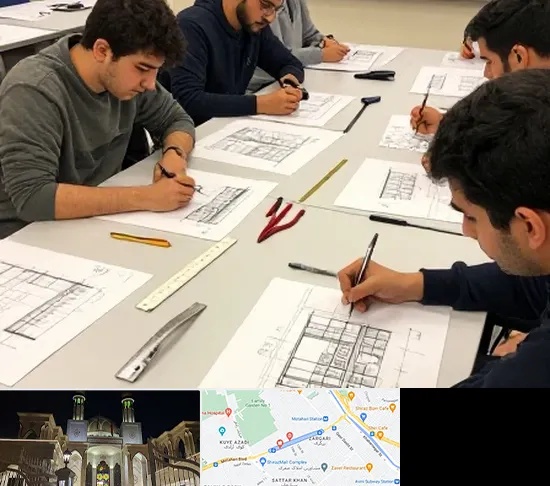 کلاس آمادگی آزمون طراحی معماری در زرگری شیراز
