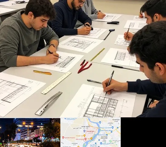 کلاس آمادگی آزمون طراحی معماری در کیانپارس اهواز