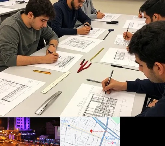 کلاس آمادگی آزمون طراحی معماری در آبرسان تبریز