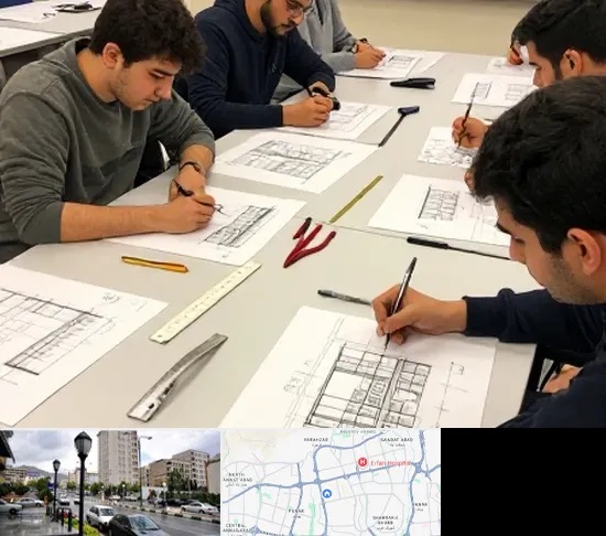 کلاس آمادگی آزمون طراحی معماری در شمال غرب تهران