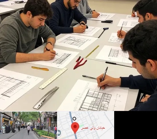 کلاس آمادگی آزمون طراحی معماری در ولیعصر شهریار