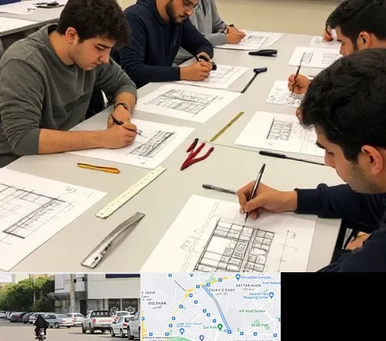 کلاس آمادگی آزمون طراحی معماری در قدوسی شرقی شیراز
