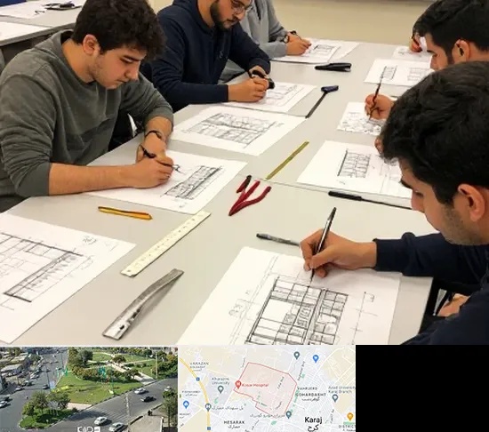 کلاس آمادگی آزمون طراحی معماری در شاهین ویلا کرج