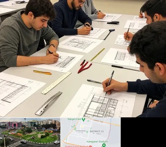 کلاس آمادگی آزمون طراحی معماری در تهرانسر