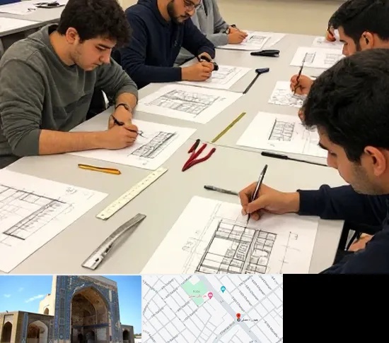 کلاس آمادگی آزمون طراحی معماری در مصلی مشهد