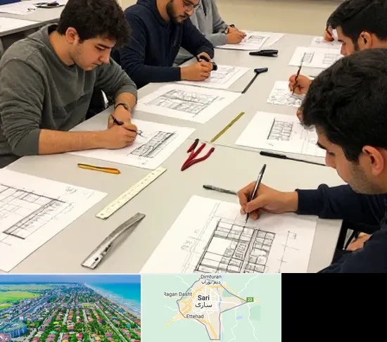 کلاس آمادگی آزمون طراحی معماری در ساری