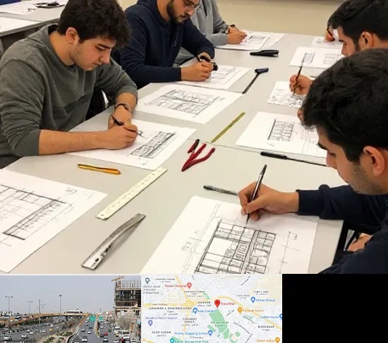 کلاس آمادگی آزمون طراحی معماری در بلوار توس مشهد
